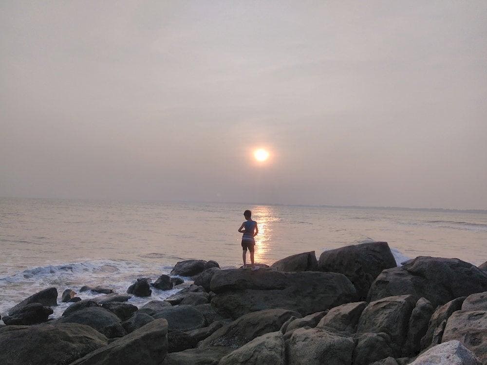 Sunset in Truong Le Mountain